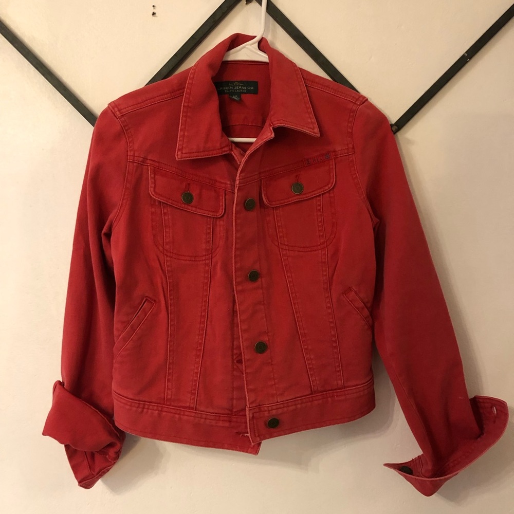 Red Denim Jacket